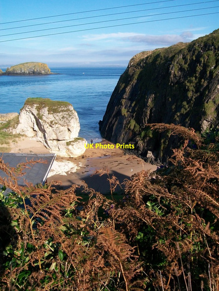 Photo 6"x4" Sandy cove east of Ballintoy Harbour Ballintoy c2013