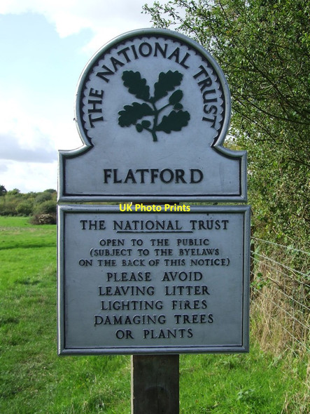 Photo 6"x4" National Trust Sign Cattawade c2013