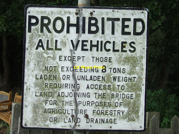 Photo 6"x4" Old Pre-Worboys Road Sign Dedham c2013
