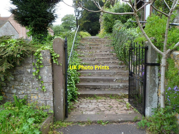 Photo 6"x4" Steps up to the churchyard, Aust Aust\/ST5789 c2012
