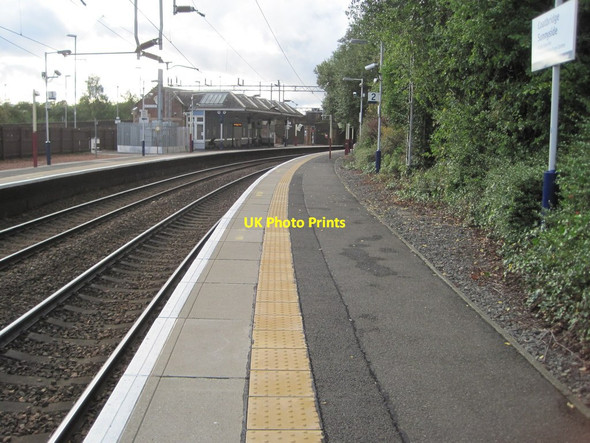 Photo 6"x4" Coatbridge Sunnyside railway station, North Lanarkshire Coatbridge c2013