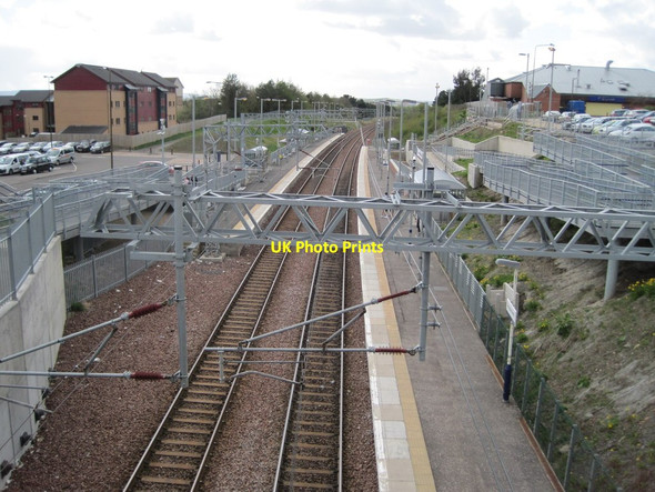 Photo 6"x4" Livingston North railway station, West Lothian Deans c2011