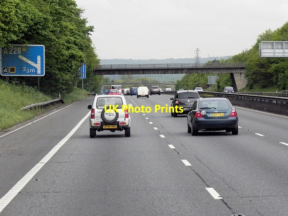 Photo 6"x4" Northbound M20 near Larkfield Larkfield\/TQ7058 c2013