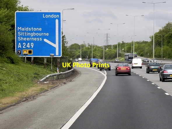 Photo 6"x4" M20 at Junction 7 Maidstone c2013