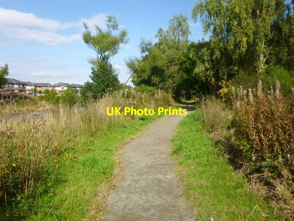 Photo 6"x4" Path around industrial estate Alexandria c2013