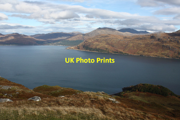 Photo 6"x4" View north from Druim Bealach nan Sac Bracorina c2013