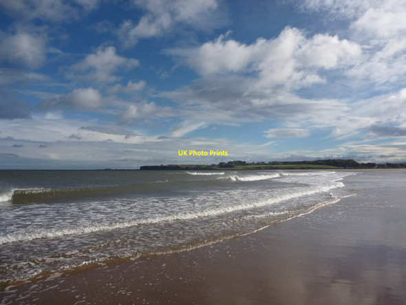 Photo 6"x4" Coastal East Lothian : Breaking Wave, Belhaven Bay Dunbar c2013