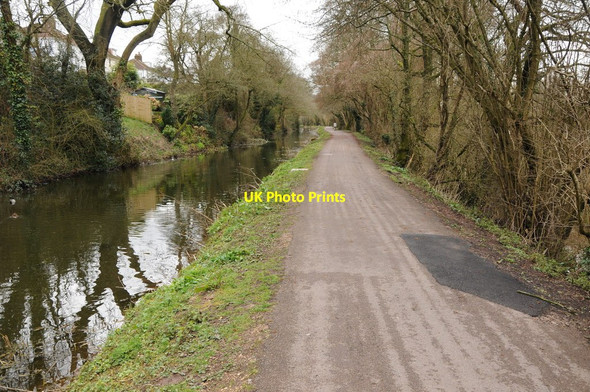 Photo 6"x4" Towpath on Monmouthshire and Brecon Canal Newport\/Casnewydd c2013