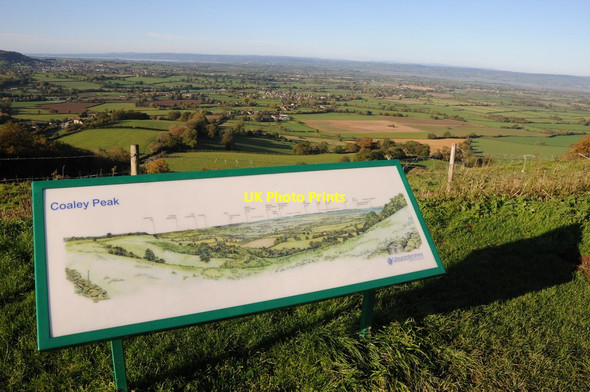 Photo 6"x4" View information, Coaley Peak Coaley Peak c2013