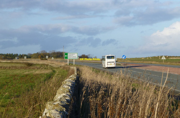 Photo 6"x4" The A1 becomes a dual carriageway North Charlton c2013