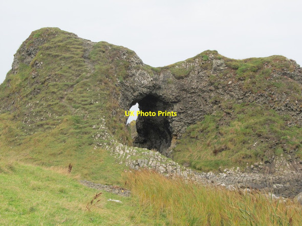 Photo 6"x4" The Dunnaglea Arch from the Ulster Way Ballintoy c2013