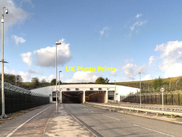 Photo 6"x4" Road Tunnel Under Airport Runways Thorns Green c2013