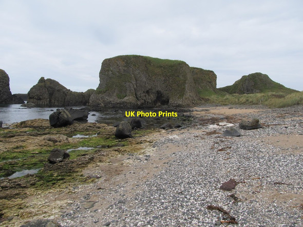 Photo 6"x4" The north end of the beach at Oweynamuck Ballintoy c2013