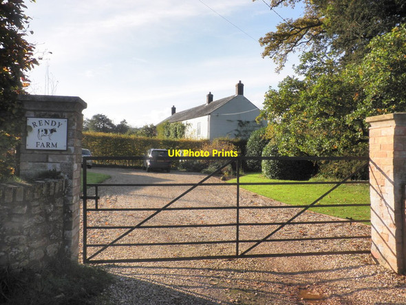 Photo 6"x4" Entrance driveway, Rendy Farm Hillfarrance c2013