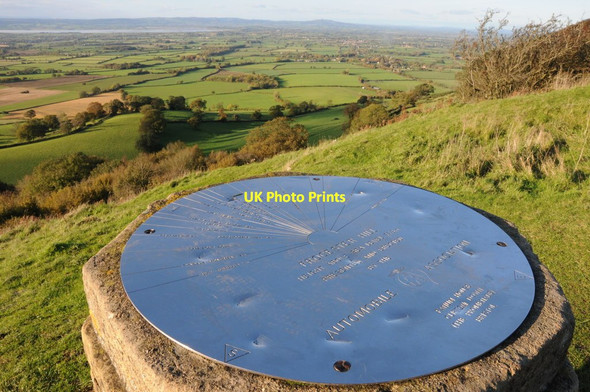 Photo 6"x4" AA Toposcope, Coaley Peak Coaley Peak c2013