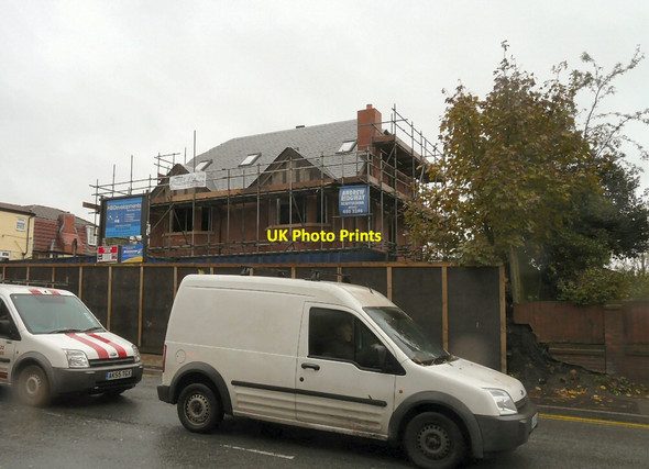 Photo 6"x4" House construction on Stockport Road West Romiley c2013