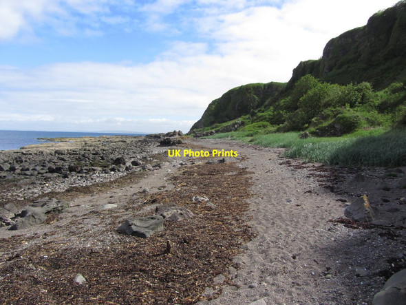 Photo 6"x4" On Ayrshire Coastal Path - View N along coast, N of Dunure Dunure c2013
