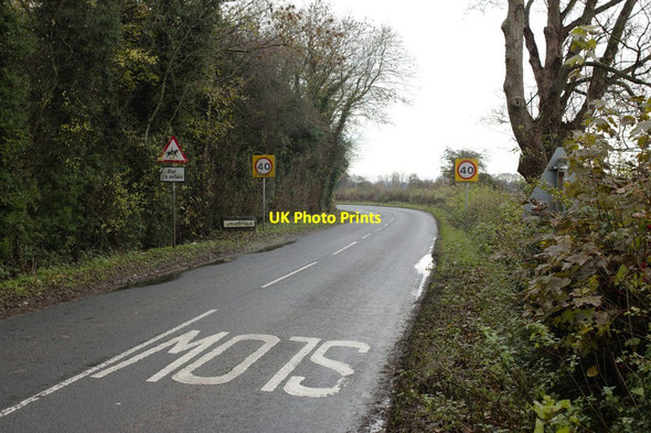 Photo 6"x4" Speed Limit Signs, Lingerfield Brearton c2013