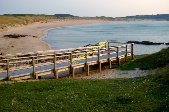 Photo 6"x4" Mullaghderg Beach - Boardwalk to beach Braade c2008