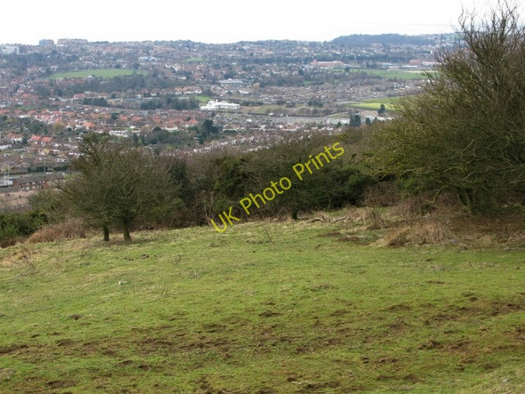 Photo 6"x4" View across Folkestone rooftops from Creteway Down 2 Folkestone c2009
