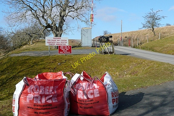 Photo 6"x4" Red for danger Merthyr Cynog c2009