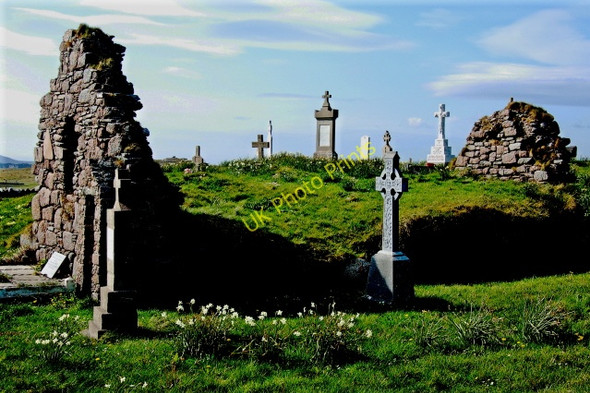 Photo 6"x4" Bunbeg - Magheragallon Cemetery Derrybeg\/B8125 c2008 P2