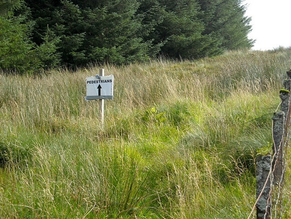 Photo 6"x4" Signpost on Myers Hill Myres Hill c2008