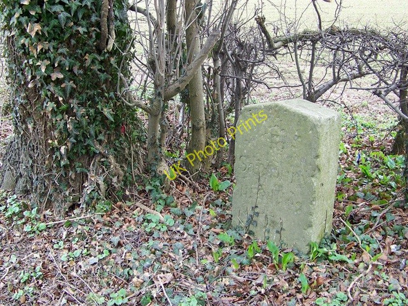 Photo 6"x4" Milestone, A345 Little Durnford c2009