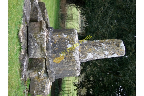 Photo 6"x4" Stone Cross, All Saints Church, Enford Littlecott\/SU1451 c2009