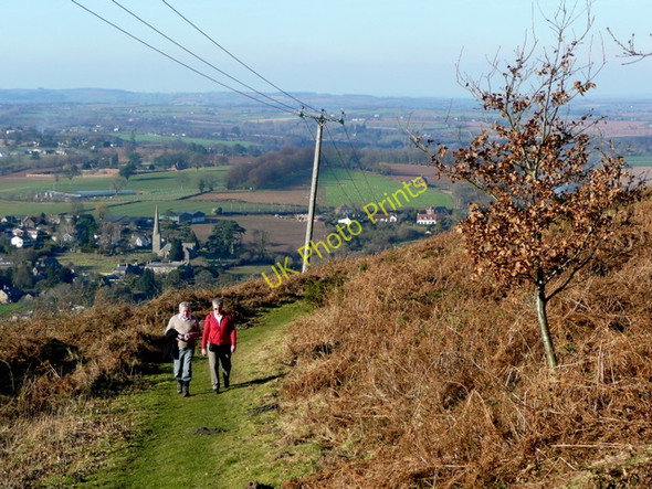 Photo 6"x4" Walking up Coppet Hill Goodrich c2009
