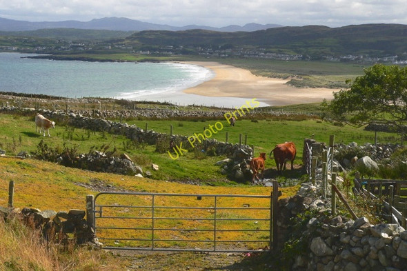 Photo 6"x4" Horn Head - Field, bay inlet, & Dunfanaghy Dunfanaghy c2005