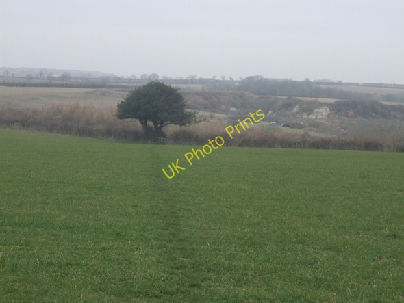Photo 6"x4" Footpath towards the Beer limestone quarries Vicarage c2009