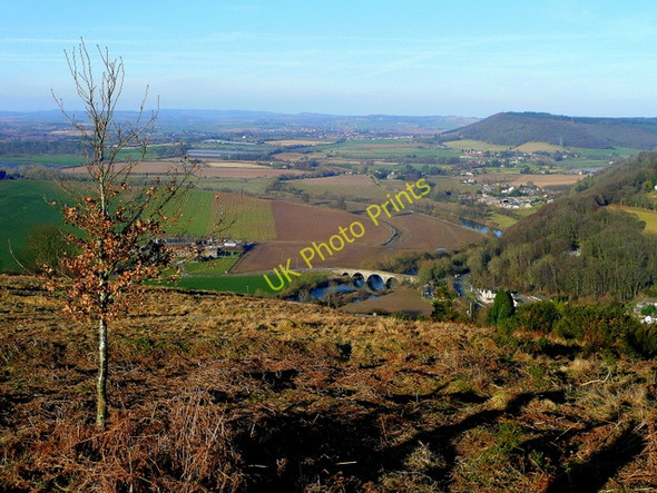 Photo 6"x4" View north from Coppet Hill Goodrich c2009