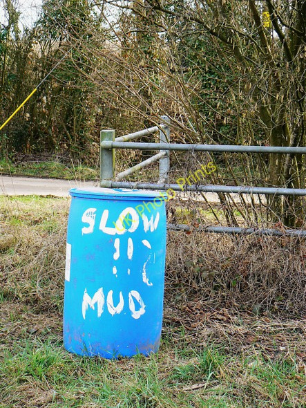 Photo 6"x4" Warning sign, near Preston Preston\/SU0378 c2009