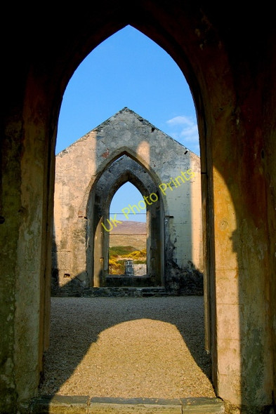 Photo 6"x4" Dunlewy - NE view within derelict church Money Beg c2008