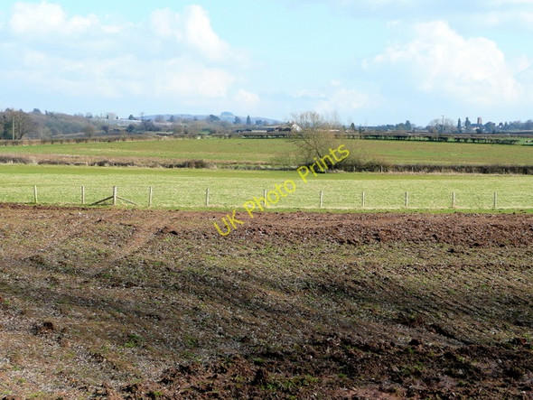 Photo 6"x4" Flood defence earthworks Ross-on-Wye c2009