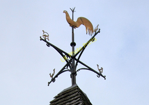 Photo 6"x4" Weather vane, Ullingswick church spire Ullingswick c2009