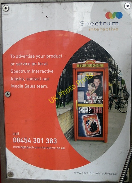 Photo 6"x4" Spectrum payphone  kiosk  information Wakefield\/SE3320 c2009