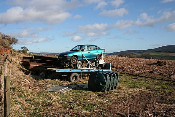 Photo 6"x4" Abandoned Cars Keith c2009