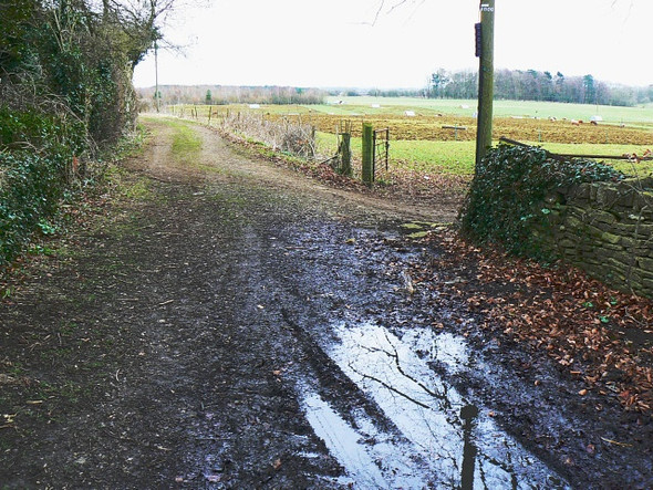 Photo 6"x4" Track off the A429 near Baunton Baunton c2009