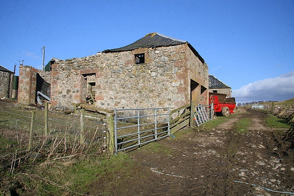 Photo 6"x4" Old barns, Cowhillock farm Memus c2009