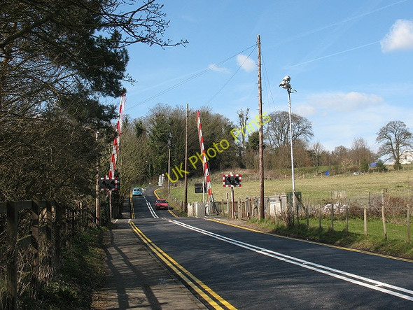 Photo 6"x4" Teston Lane level crossing Teston c2009