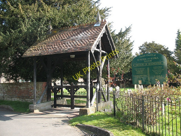 Photo 6"x4" Teston, St Peter & St Paul:  lych gate Teston c2009