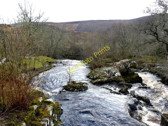 Photo 6"x4" Falls on the Garbh-allt at Remusaig. Remusaig c2009