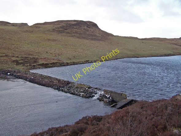 Photo 6"x4" Dam south of Loch Suardal Colbost c2009