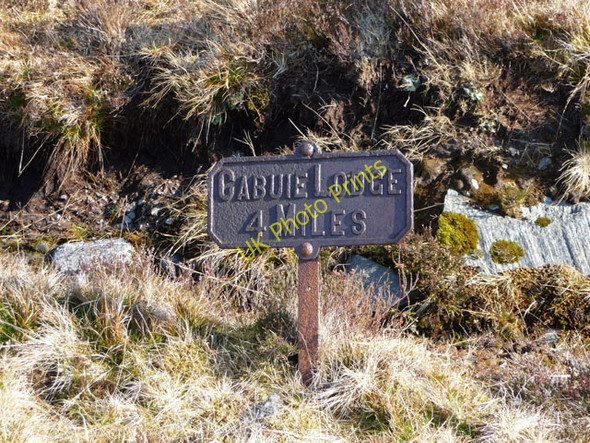Photo 6"x4" Sign for Cabuie Lodge Meallan Odhar\/NH2063 c2009