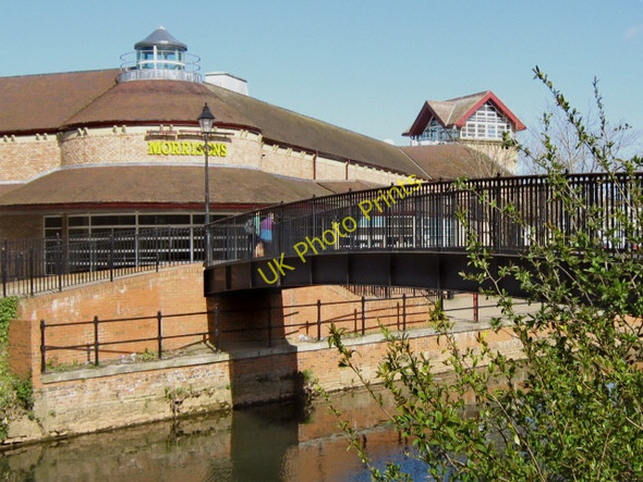 Photo 6"x4" Footbridge over the River Tone, Taunton Taunton\/ST2324 c2009