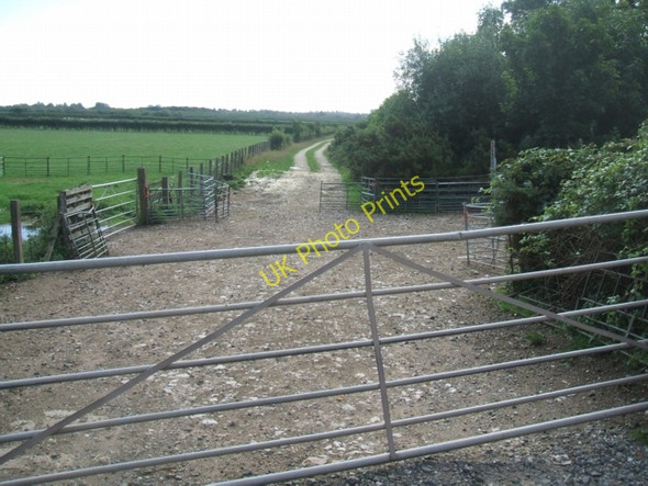 Photo 6"x4" Farm track on the old railway Bloxwich c2006