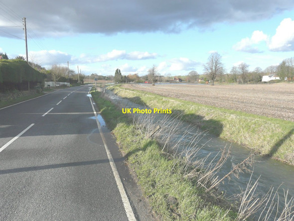 Photo 6"x4" Looking north-northwest along Valley Road Barham\/TR2050 c2014