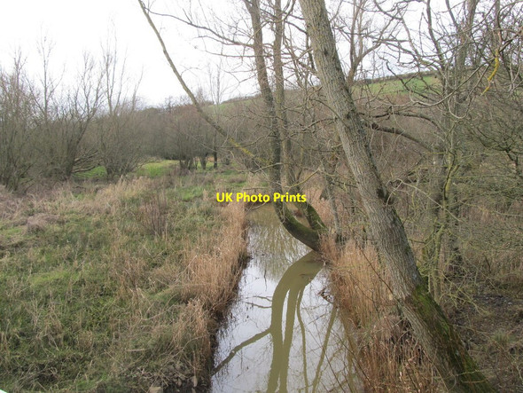 Photo 6"x4" Wetland drain by Inch Abbey Station Downpatrick c2014